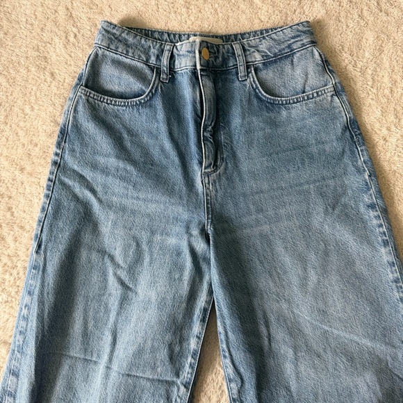 TRIARCHY x Anthropologie Wide Leg Highwaisted Jeans sz 26 - Picture 6 of 11